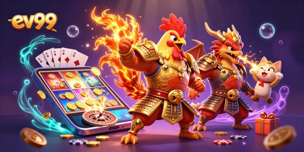 Engage with advanced gaming strategies at ev99 featuring a colorful 3D casino scene.