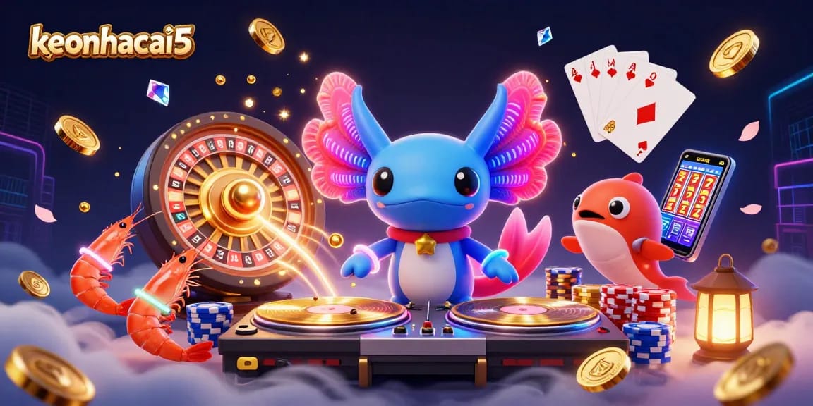 Engage with lively 3D casino action as keonhacai5 spins vibrant reels and celebrates big wins.