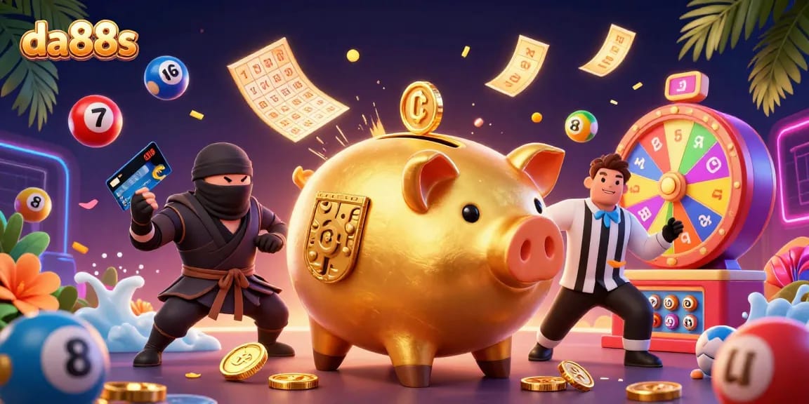 Engage with da88s winning strategies in vivid casino action illustrated as a piggy bank sumo wrestles
