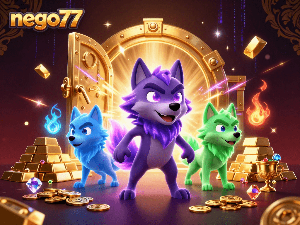 Experience the thrills of gaming with nego77 as a shadow wolf leads ghostly companions through treasure-filled adventures.