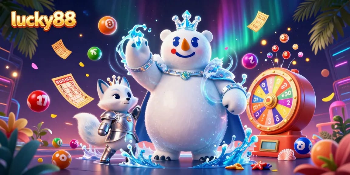 Experience exciting gameplay with lucky88's vibrant illustration of a jackpot scene