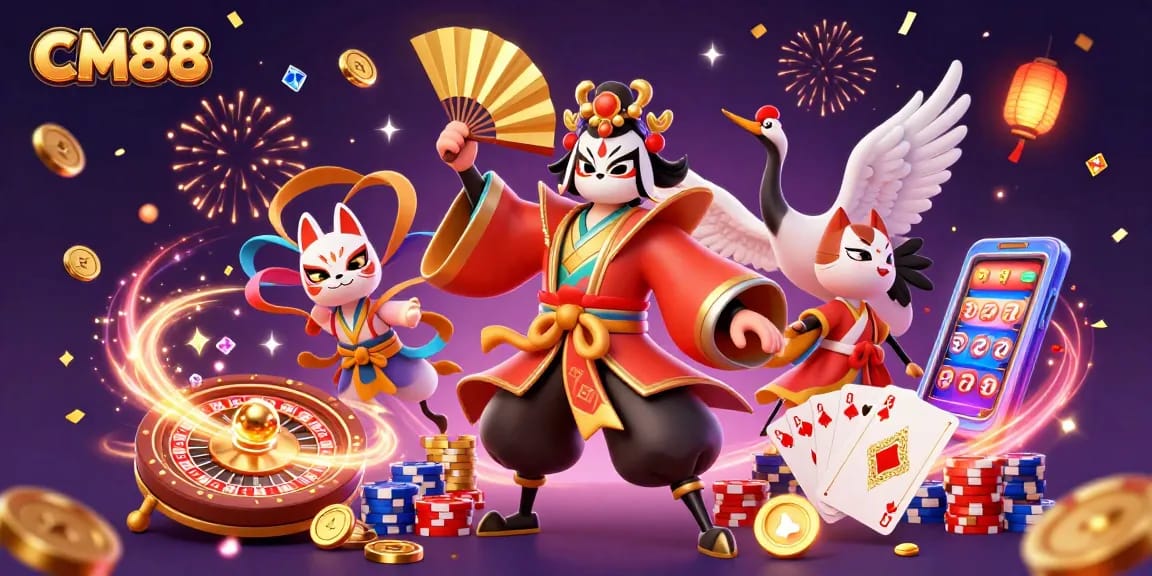 Engage in exciting gameplay with CM88’s enhanced features and vibrant casino illustrations.