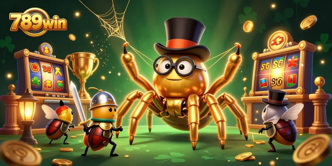 Engage in thrilling gameplay at 789win with vibrant slot machines and animated characters enhancing the casino atmosphere.
