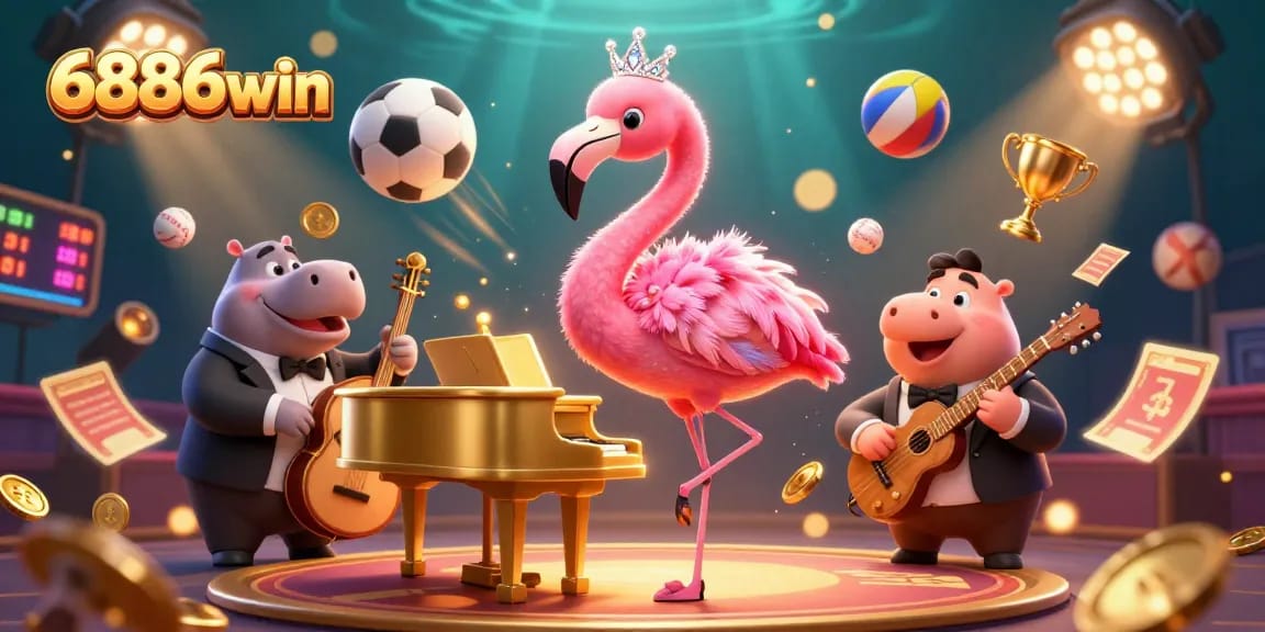 Join the excitement with 6886win's vibrant casino scene featuring engaging characters and dynamic betting elements.