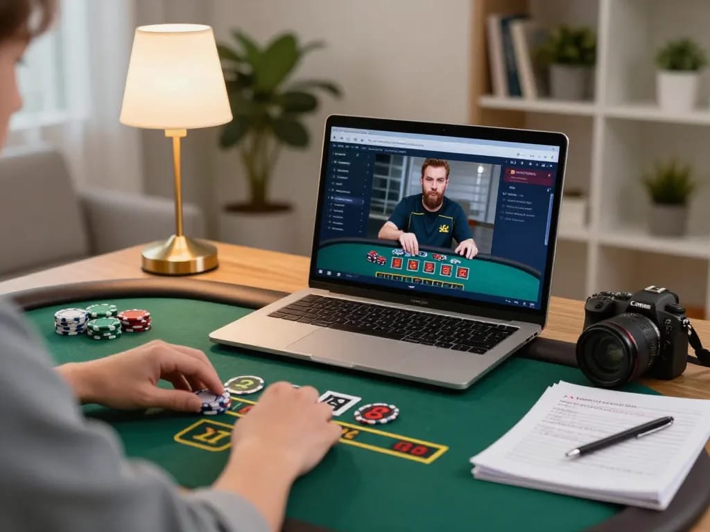 Engaging online gaming experience with mantra88 as player places bets on live dealer blackjack