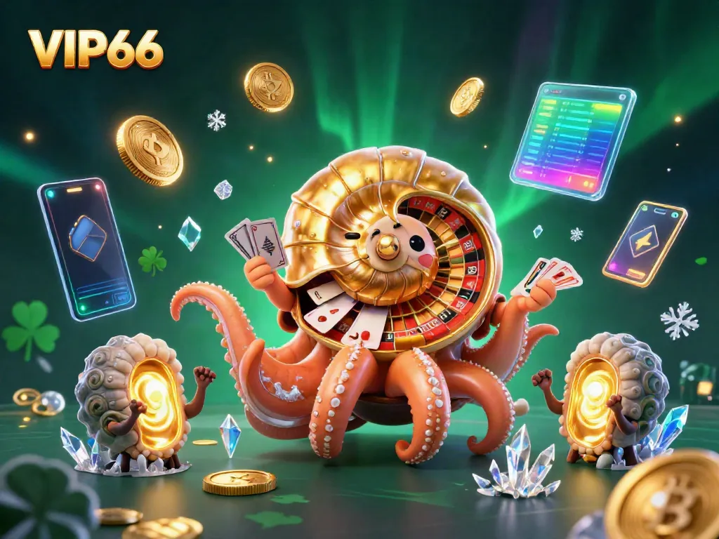 Engage with VIP66 for thrilling casino experiences featuring a giant nautilus at the roulette.
