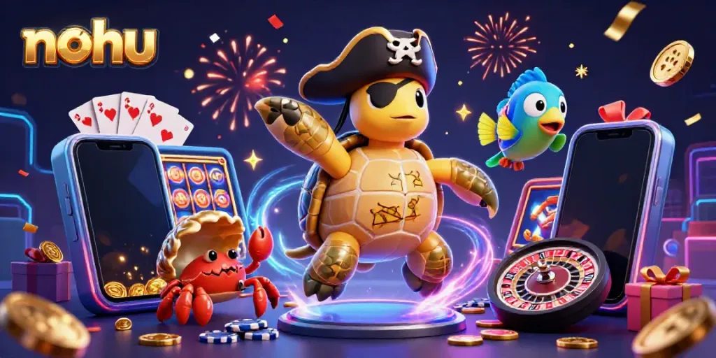 Experience thrilling slots action with nohu characters spotlighting colorful gaming elements and dynamic energy.