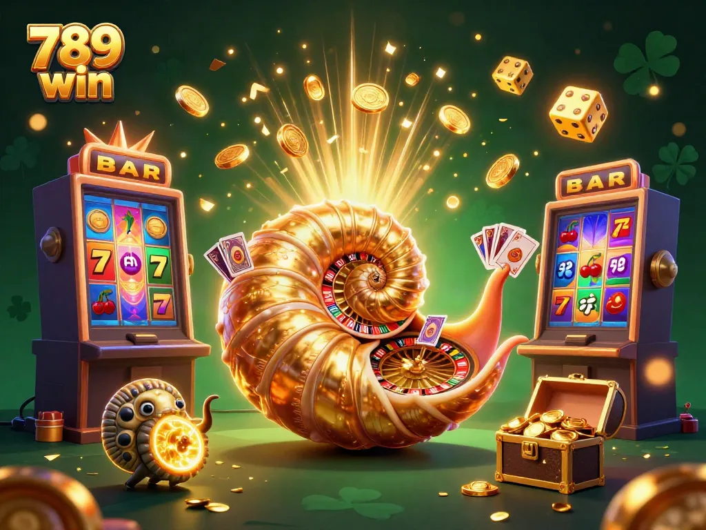 Engage with 789 win's thrilling casino adventure, featuring a giant nautilus roulette and vibrant slots.
