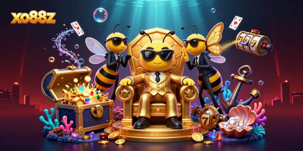 Game with xo88z's dynamic casino scene featuring a bumblebee mob boss and rich gaming elements.