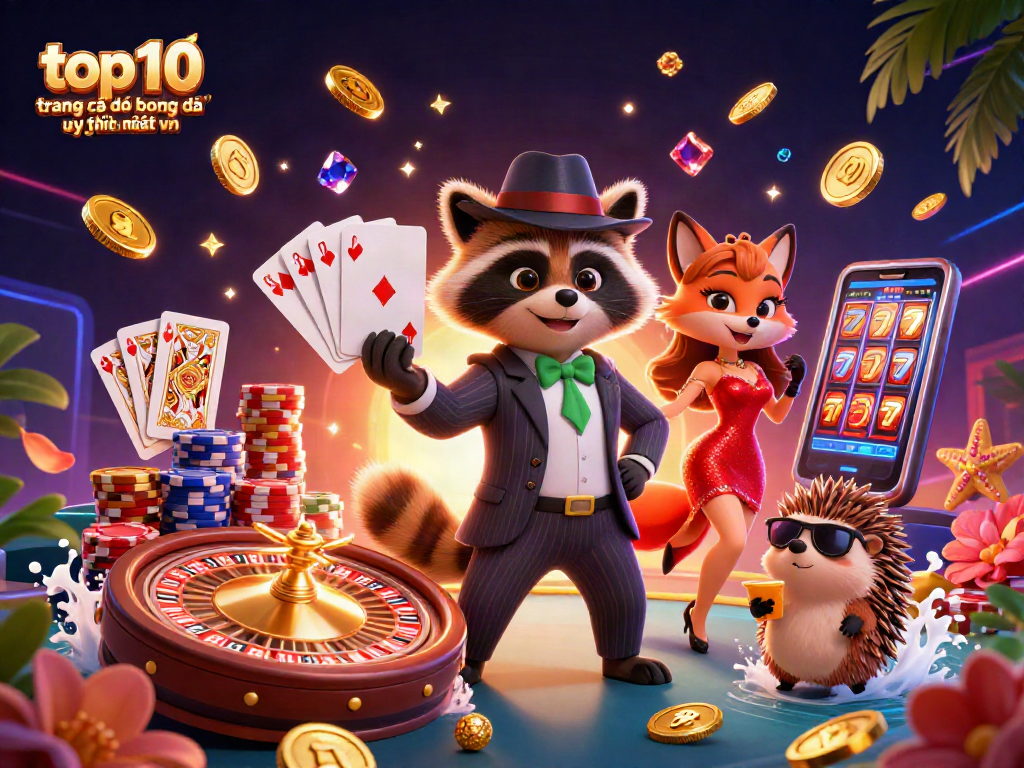 Trải nghiệm cá cược hấp dẫn tại top 10 trang cá độ bóng đá uy tín nhất vn với các nhân vật hoạt hình sống động.