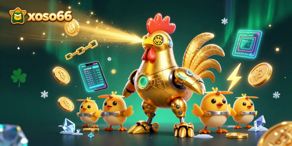 Bet big on xoso66 with vibrant gaming elements and futuristic characters in a stunning 3D illustration.