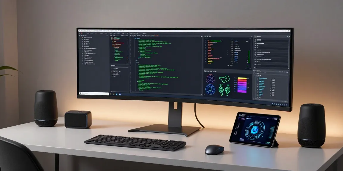 GO8 software development workspace with advanced coding interfaces and AI technology.