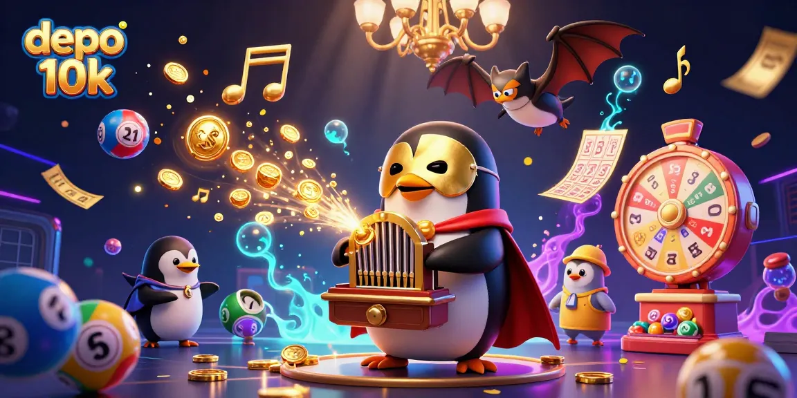 Experience the thrill of depo 10k as the extraordinary penguin plays for big wins with golden coins and lottery excitement!