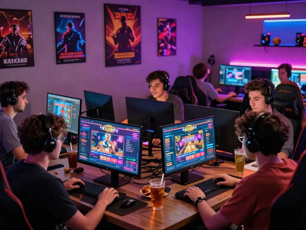 Engaged players experiencing diverse gaming at https://ku88vt.com/ in a vibrant online casino environment.