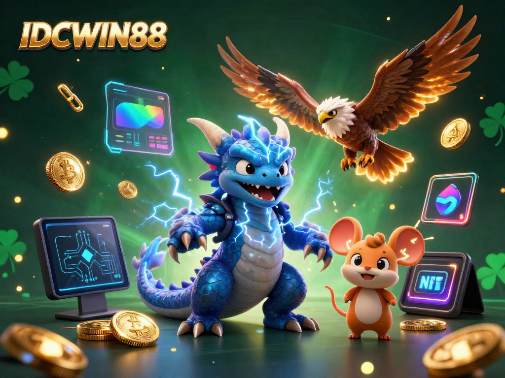 Experience thrilling gameplay with IDCWIN88 in a vibrant digital casino scene.