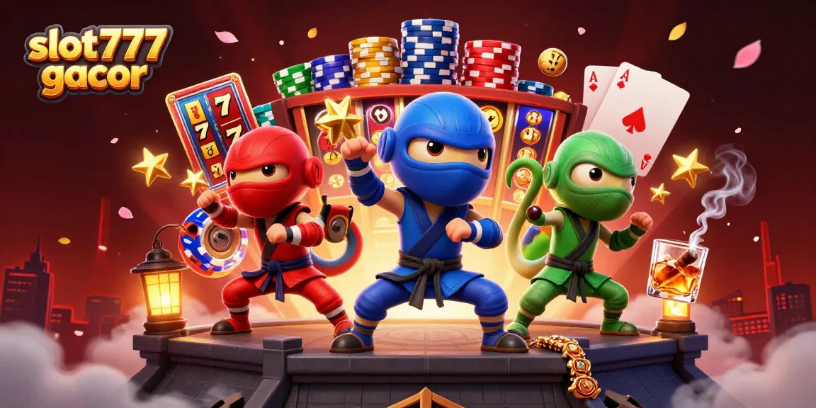 Experience thrilling gaming action with slot777 gacor in this dynamic casino scene.