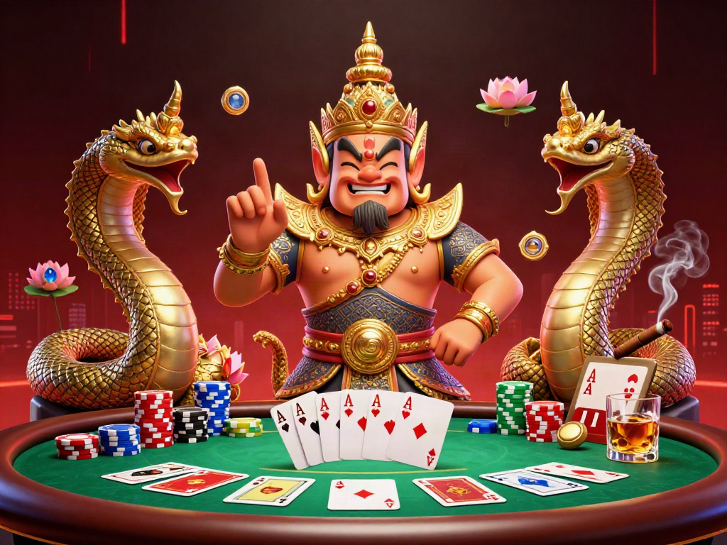 Experience thrilling gameplay with sin88tg at a high-stakes poker table featuring vibrant characters and neon effects.