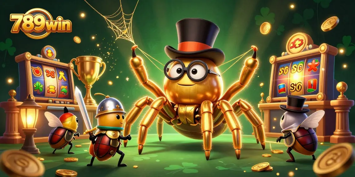 Engage in thrilling gameplay at 789win with vibrant slot machines and animated characters enhancing the casino atmosphere.