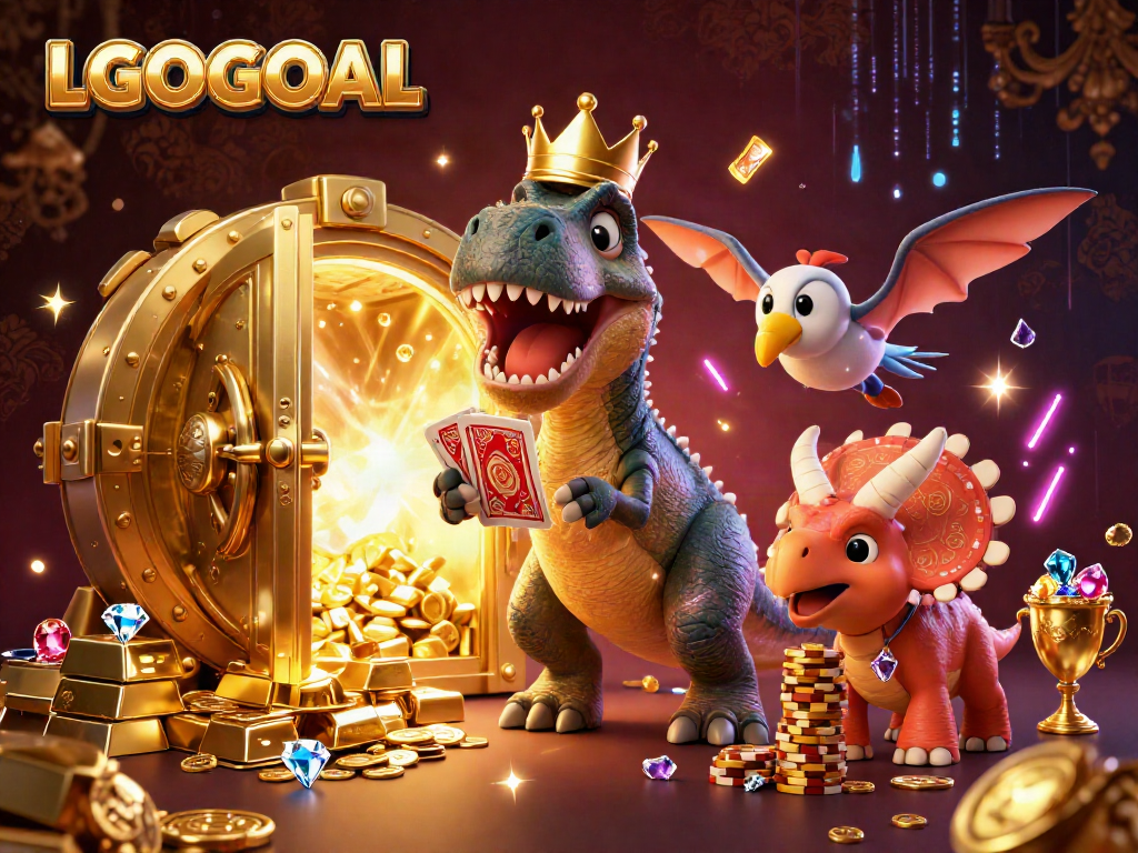 Experience thrilling gameplay with LGOGOAL's unique casino dynamics featuring vibrant characters and dazzling gems.