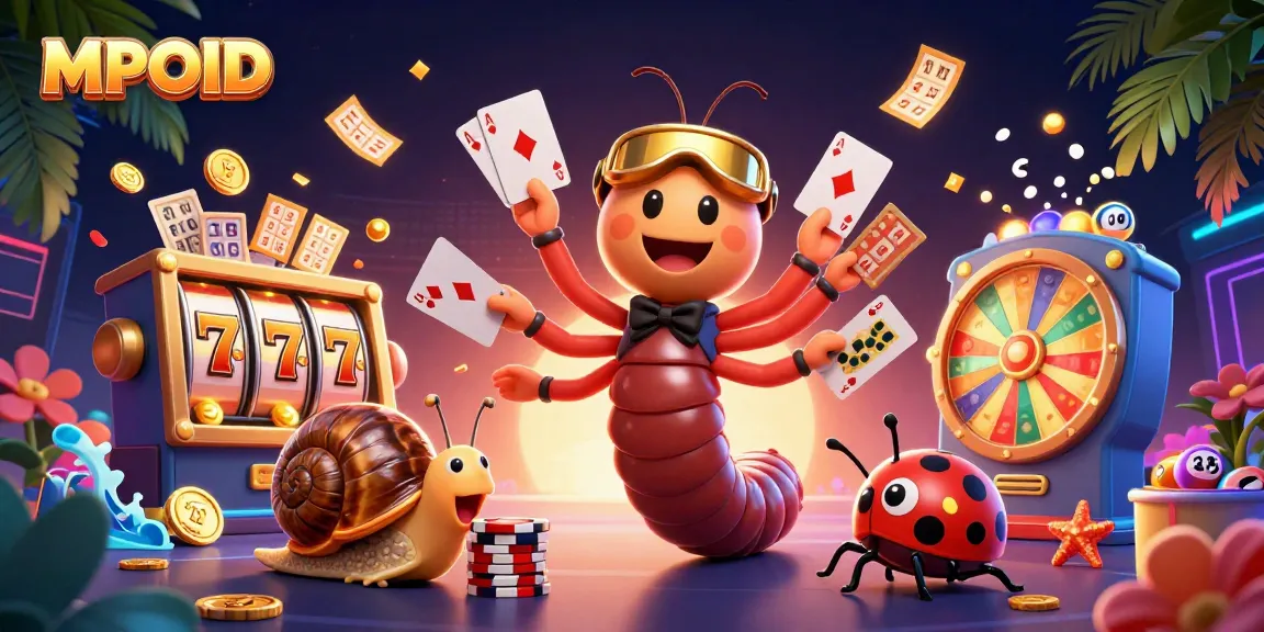 Experience excitement with MPOID's unique casino game elements and vibrant characters in action.