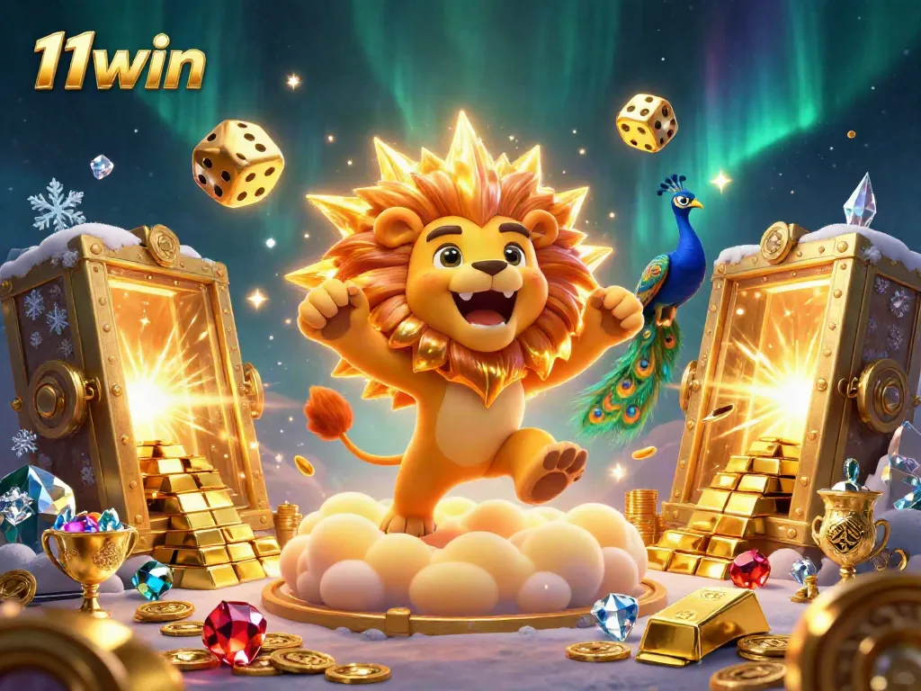 Experience the excitement of 11win with vibrant casino elements and dazzling treasures.
