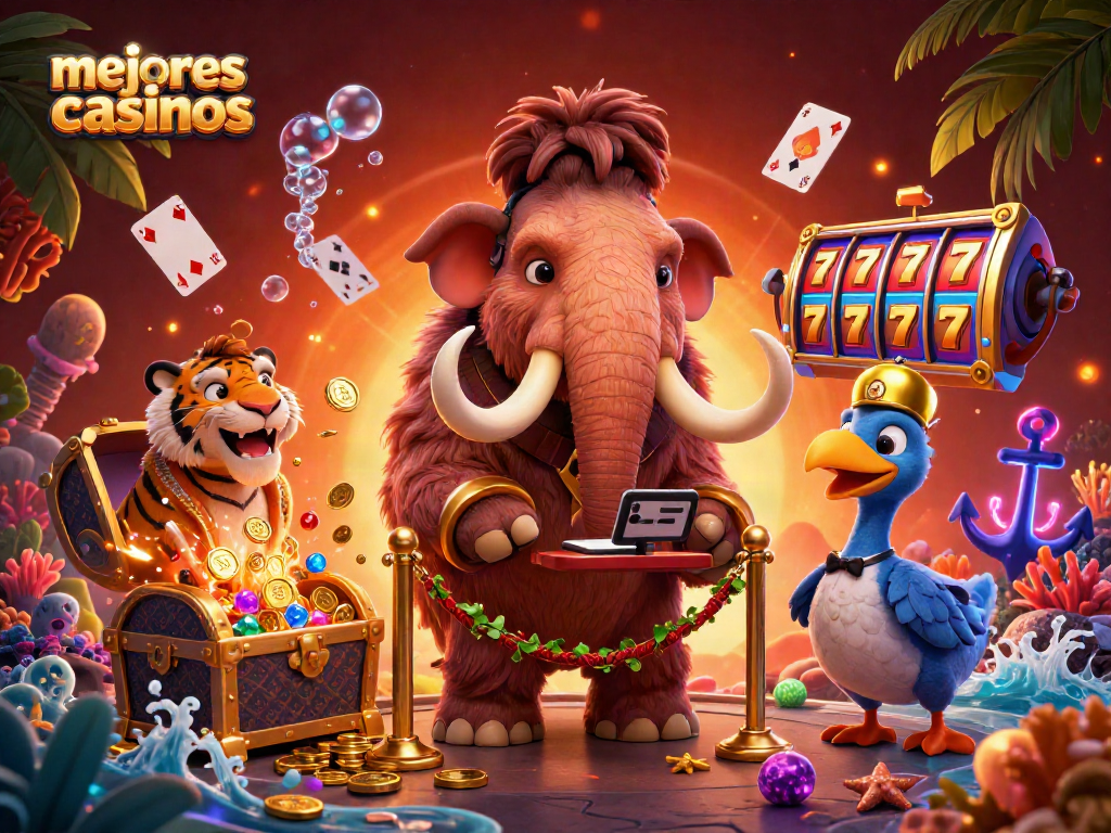Disfruta en los mejores casinos con un bouncer mammoth, tiger VIP y dodo doorman en un entorno de juego vibrante.