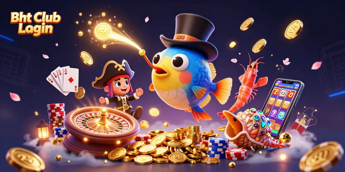 Engage with thrilling Bht Club Login for exciting games and rewards at this vibrant casino visual.