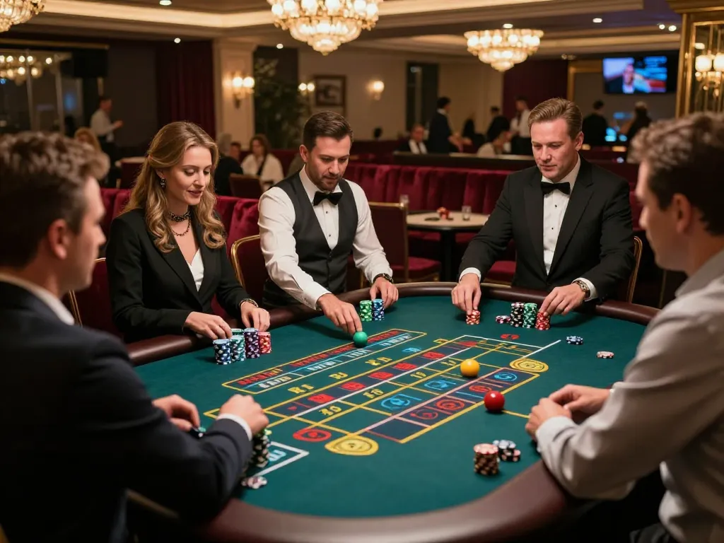 Experience the thrill of roulette gameplay at gg88live, showcasing vibrant chips and players’ excitement.