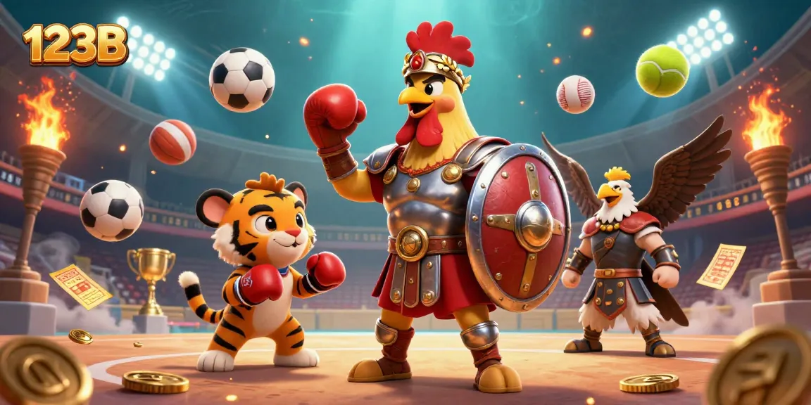 Engage with thrilling moments at 123B as the gladiator rooster battles in the vibrant arena.