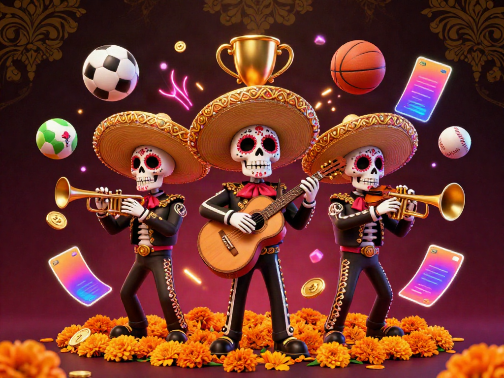 Experience thrilling game bài đổi thưởng action with mariachi characters in a colorful casino scene.