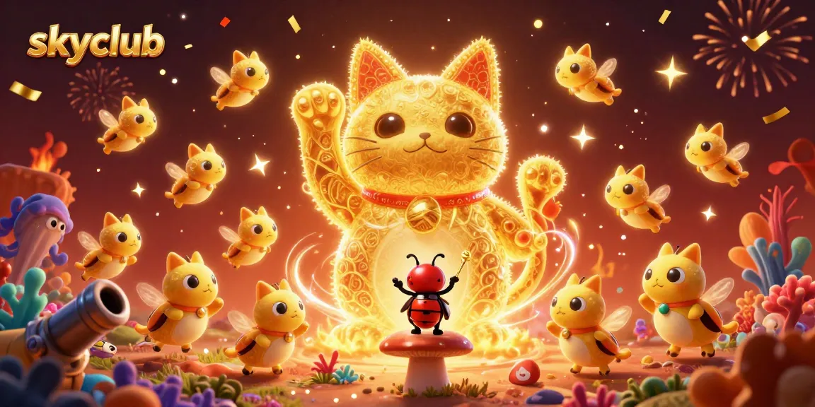 Experience the excitement of SkyClub fish shooting game with dynamic visuals and vivid symbols.