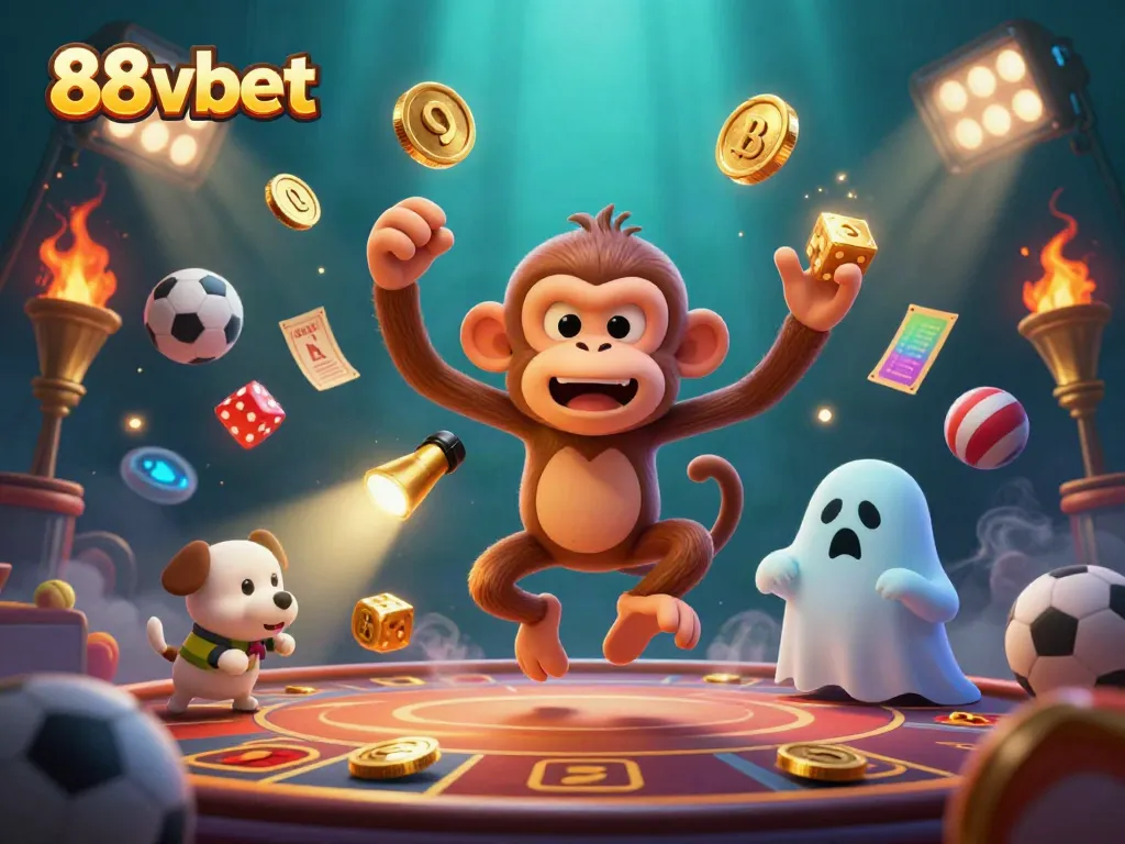 Bet on your winning strategy with 88vbet, illustrated with exciting sports elements and a ghostly twist.