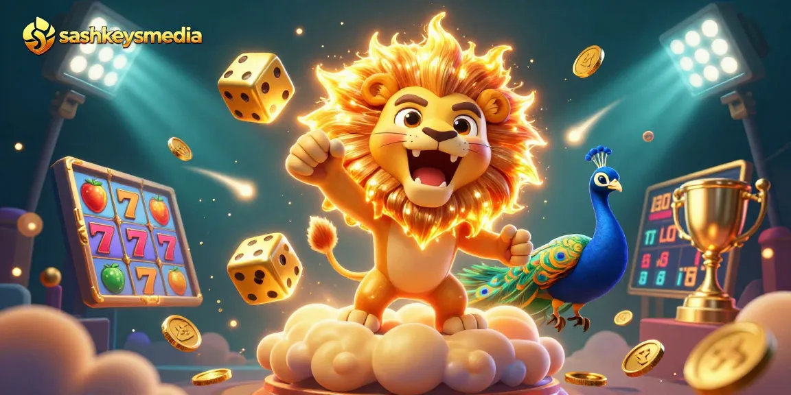 Spin winning jackpots at sashkeysmedia with vibrant slots, dynamic dice, and a thrilling casino atmosphere.