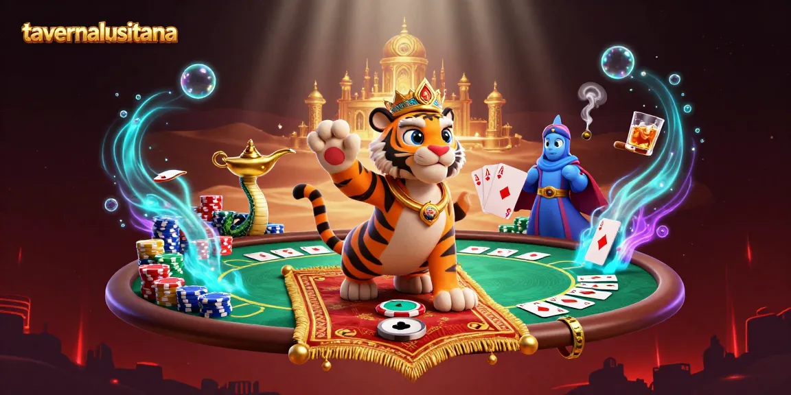 Experience thrilling gaming at tavernalusitana, featuring dynamic poker scenes and colorful chips.