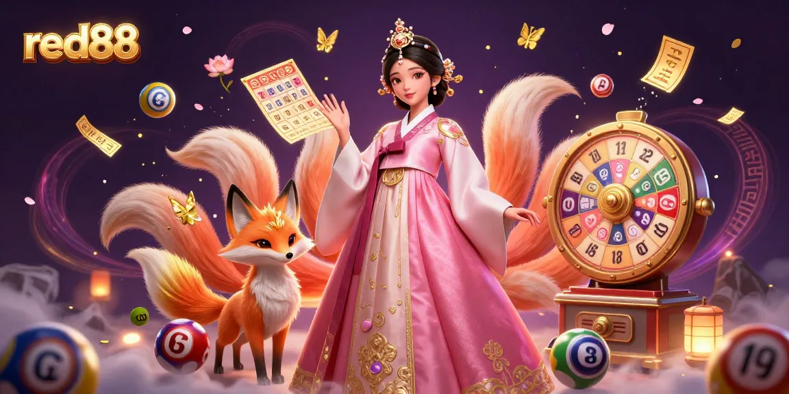 Experience thrilling gaming with red88 lottery balls and vibrant casino elements in a stunning visual