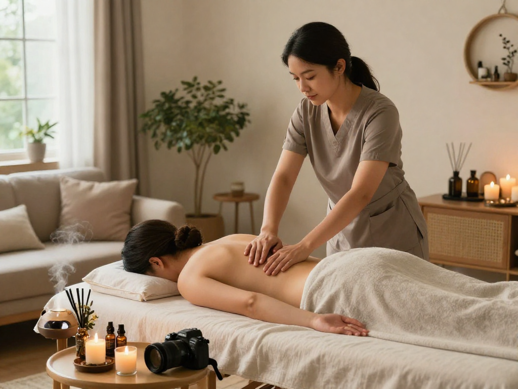 오산출장마사지 service providing relaxation and healing in a cozy home setting.