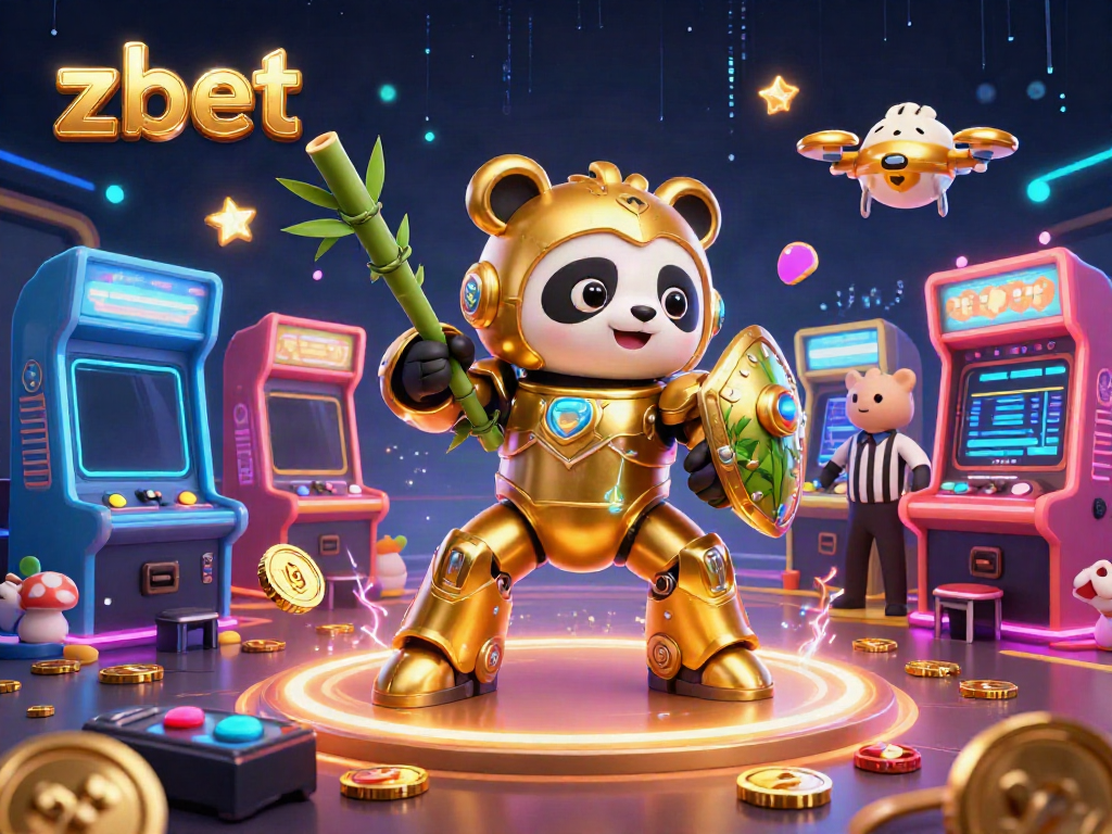 Immerse in the zbet casino experience with vibrant characters and gaming elements in a dynamic arena.