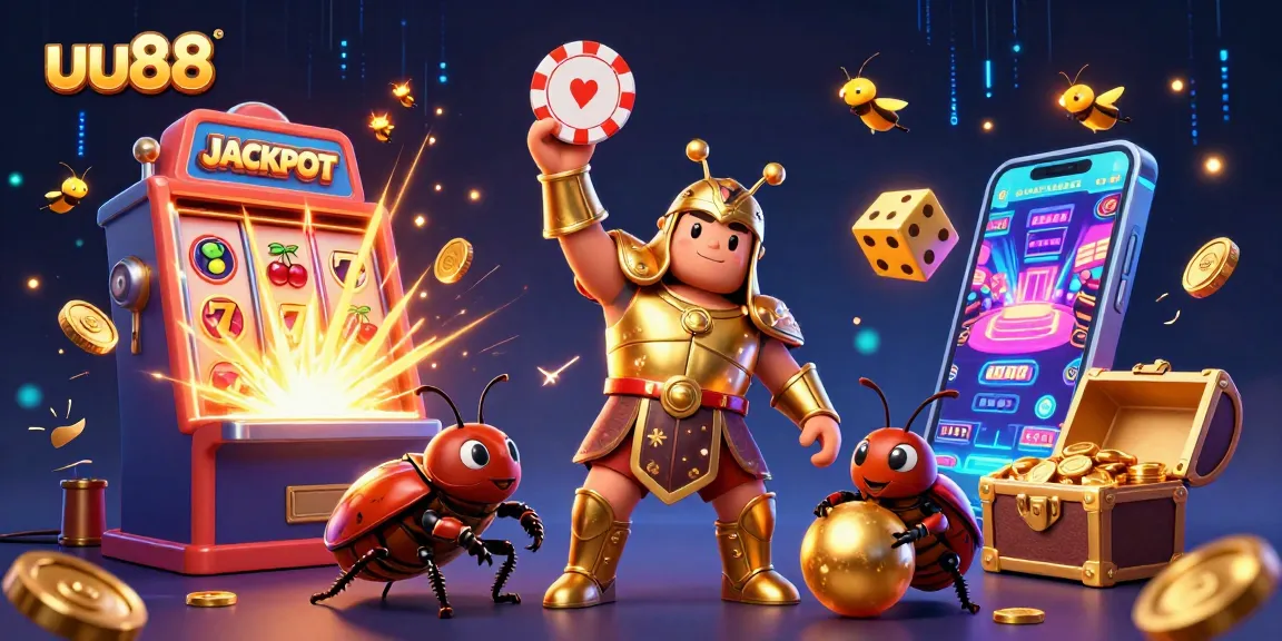 Engage with thrilling gaming at uu88 while witnessing a beetle championing jackpots.
