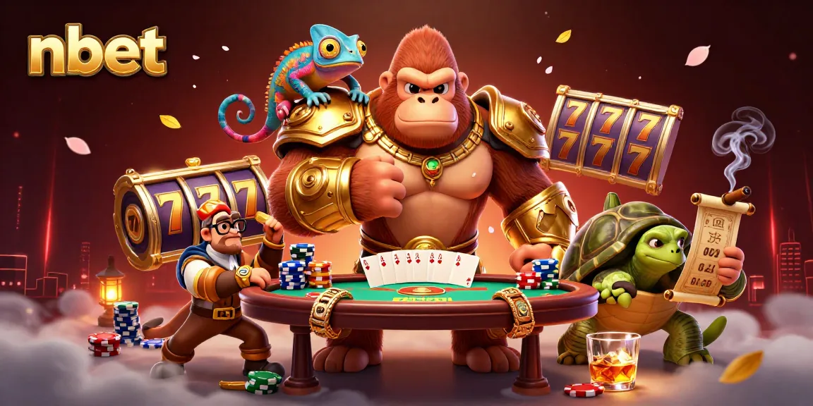 Experience the thrill of nbet with colorful slot reels and dynamic gaming elements illuminating the scene.