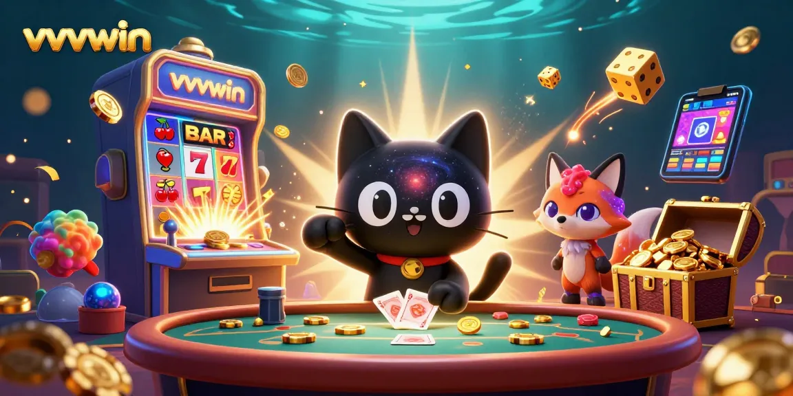 Engage in thrilling gameplay at vvvwin, where a cosmic cat draws you into a winning adventure.