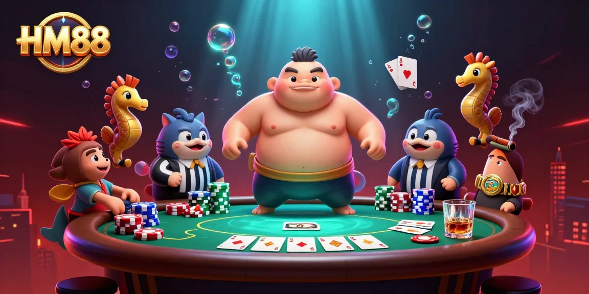 Experience thrilling gaming action with HM88 in a vibrant underwater casino setting.