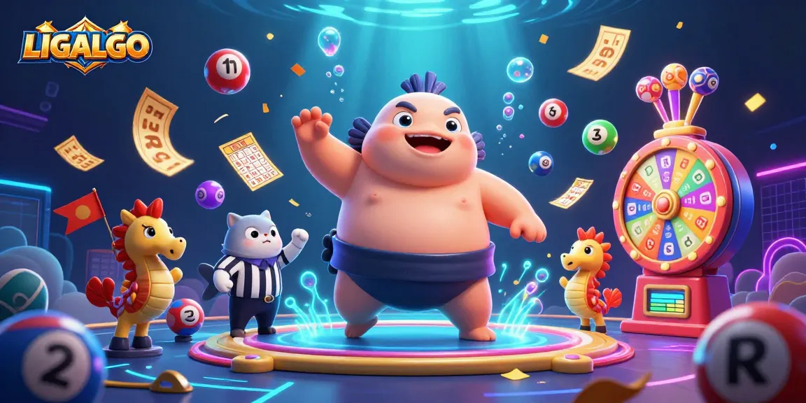 LIGALGO brings excitement with a dynamic underwater gambling scene showcasing lively characters and vibrant gaming elements.