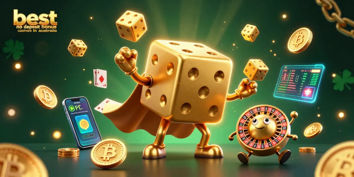 Win big with the best no deposit bonus casinos in australia featuring vibrant 3D casino characters and elements