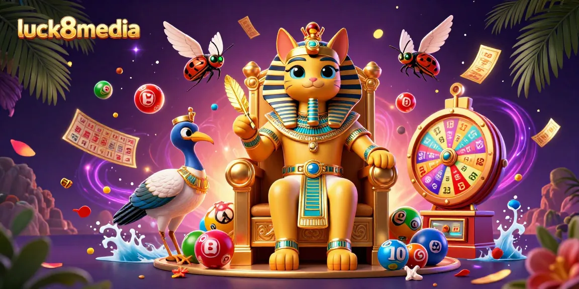 Experience excitement with luck8media as colorful lottery elements create a vibrant casino atmosphere.
