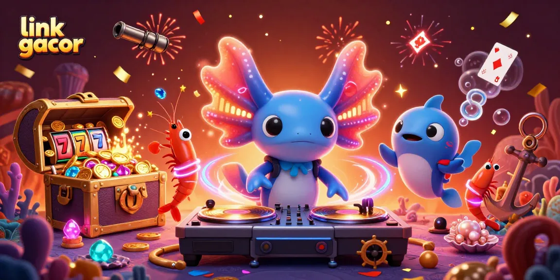 Join the fun at link gacor as our DJ axolotl spins the reels for a jackpot!