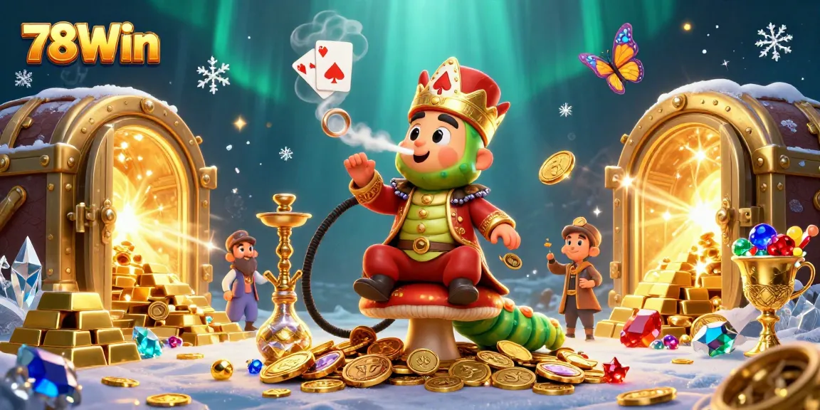 Experience thrilling gaming with 78Win's exotic casino themed art showcasing vibrant characters and dynamic elements.