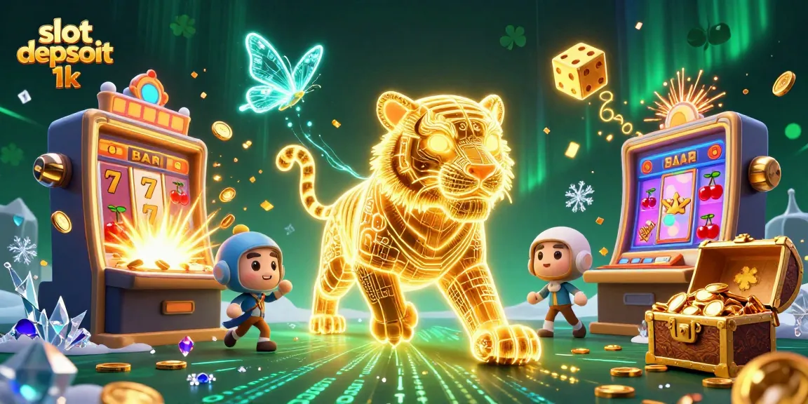 Win big with slot depsoit 1k showcased in a vibrant casino scene with exciting game elements.