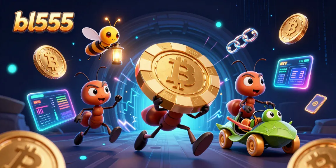 Join the bl555 ants in an exciting heist, racing to win with a golden poker chip!