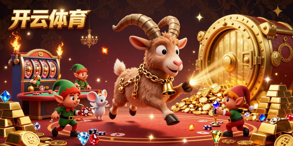 Experience thrilling gaming at 开云体育 with 3D cartoon characters stealing poker chips amidst a vibrant casino scene.