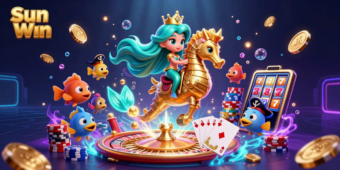 Engage the excitement in Sun Win with captivating casino characters, spinning roulette, and colorful chips.